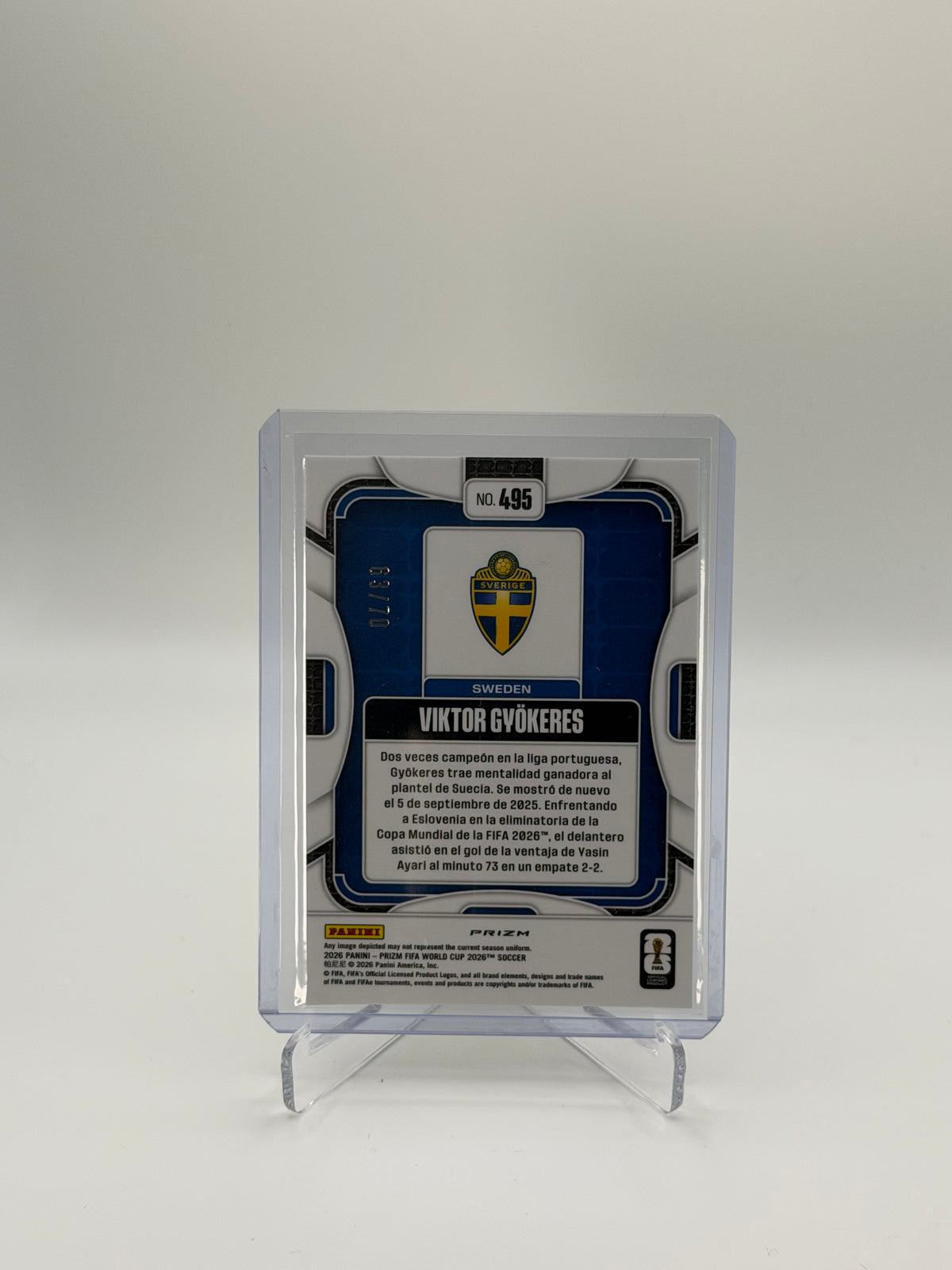 Viktor Gyökeres /70 - Panini Prizm FIFA World Cup 2026