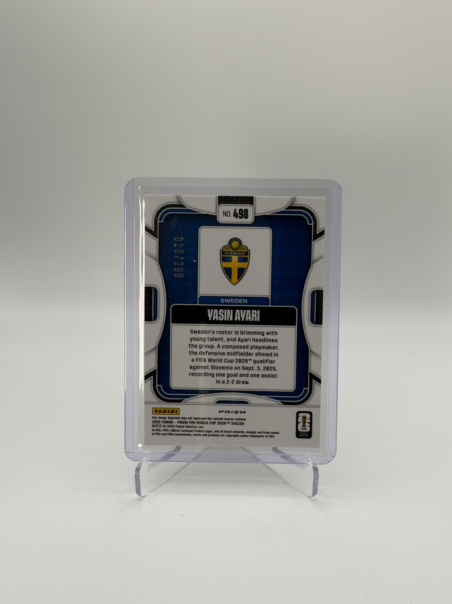 Yasin Ayari /299 - Panini Prizm FIFA World Cup 2026