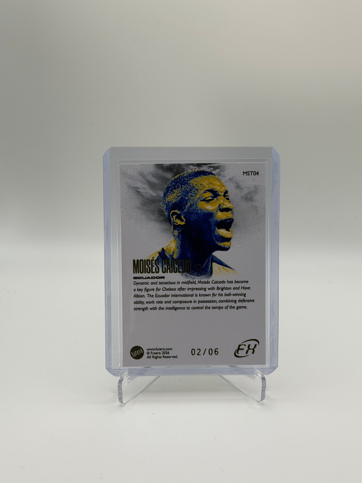 Moisés Caicedo /6 - Futera FX World Football Series 3