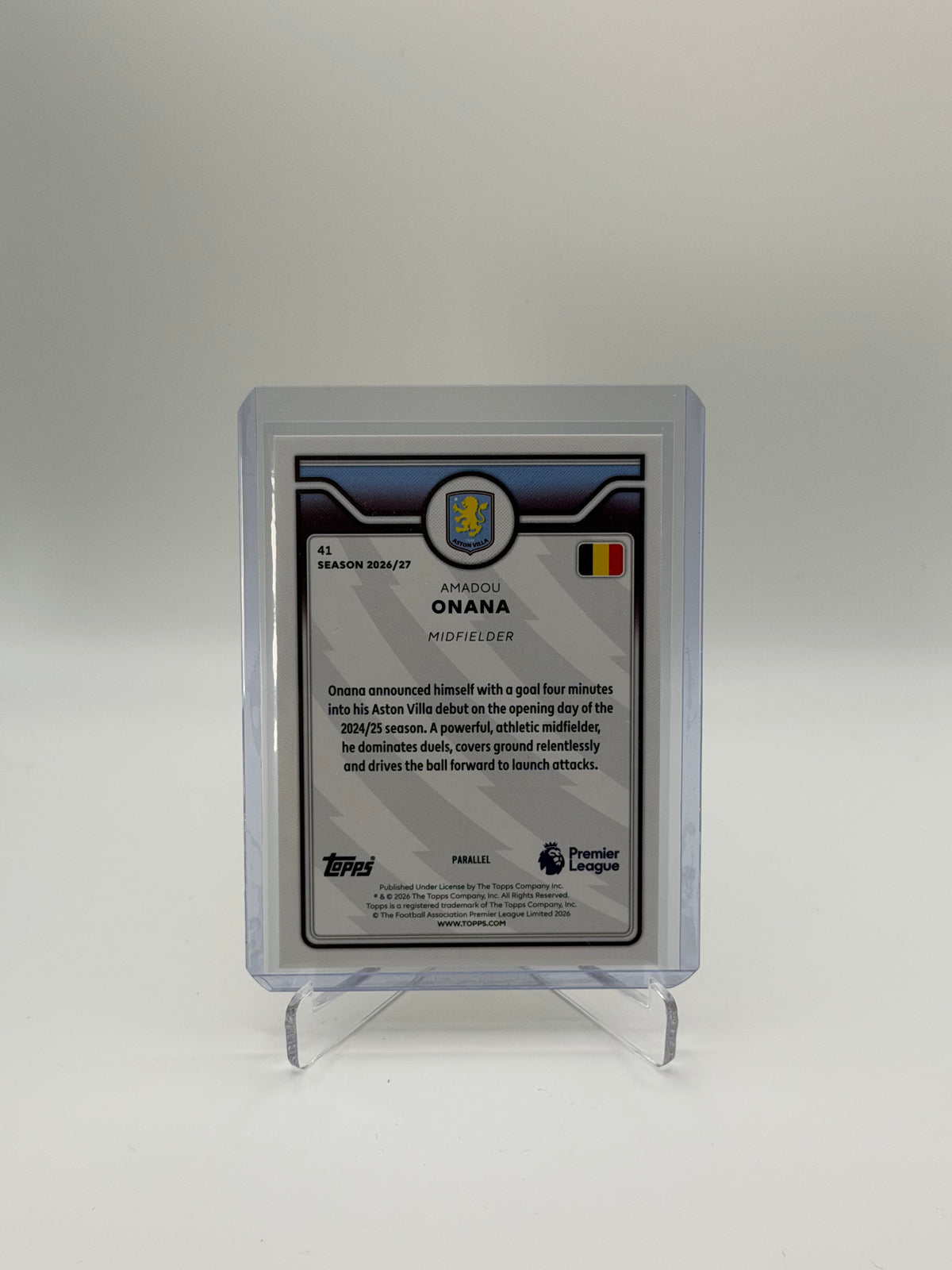 Amadou Onana /299 - Topps Flagship Premier League 26/27