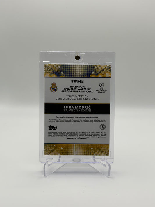 Luka Modric Autographed Memorabilia /5 - Topps Inception UCC 24/25