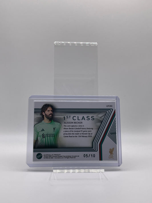 Alisson Becker Memorabilia /10 - Futera Liverpool Platinum 25/26
