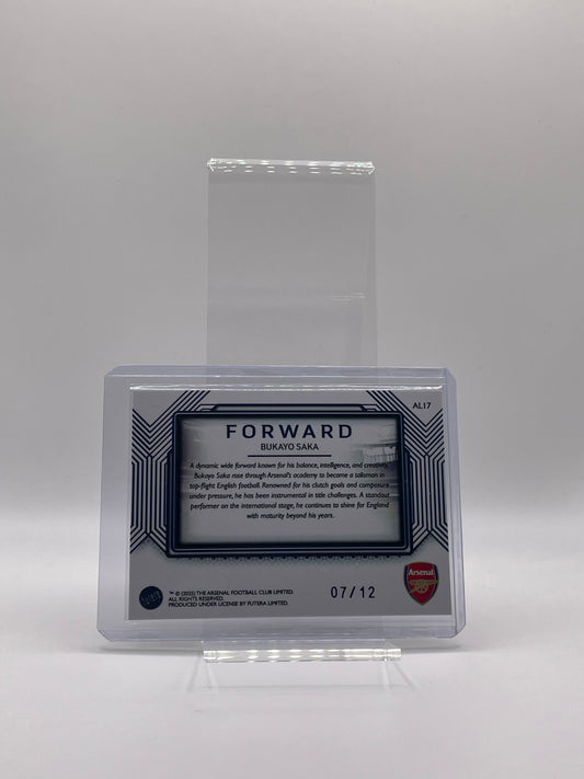 Bukayo Saka /12 - Futera Arsenal Platinum 25/26