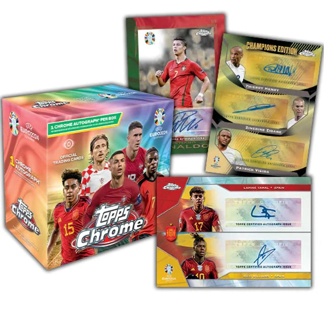 Topps Chrome UEFA Euro 2024 - Hobby Box
