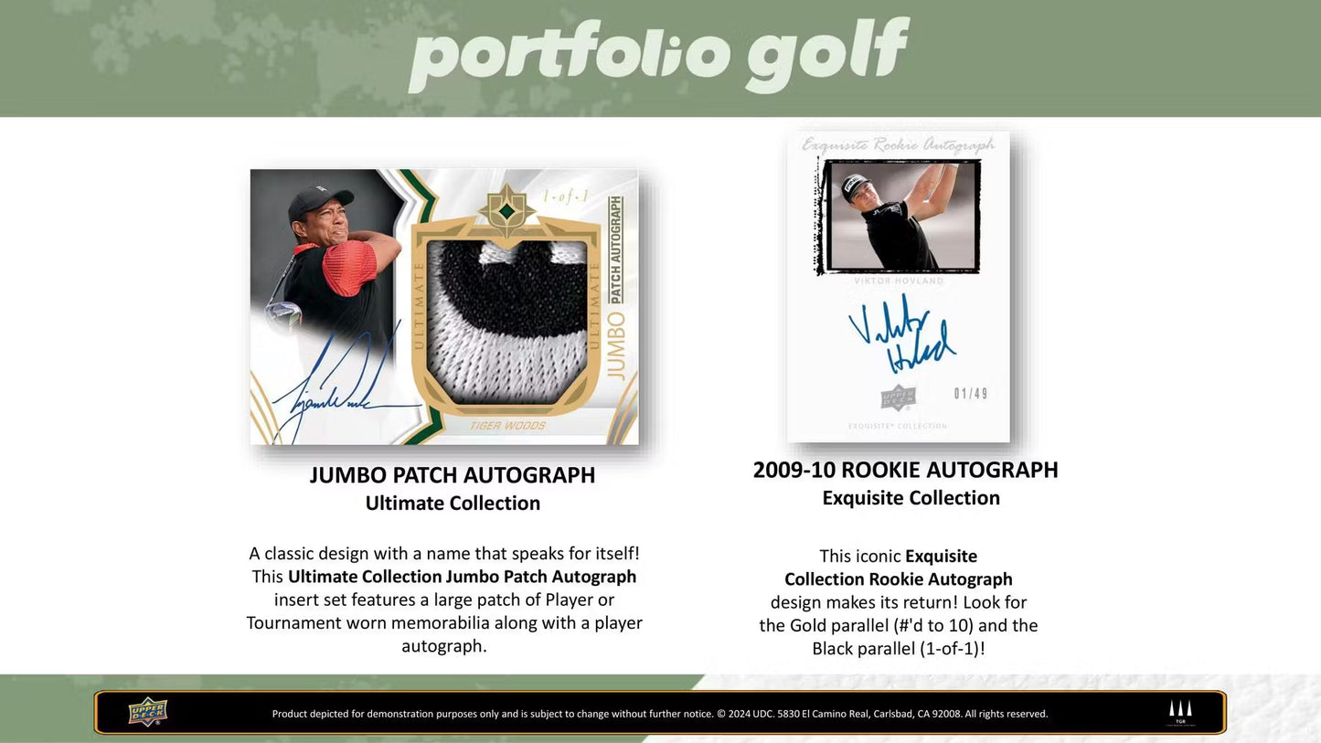 Upper Deck Portfolio Golf 2024 - Hobby Box