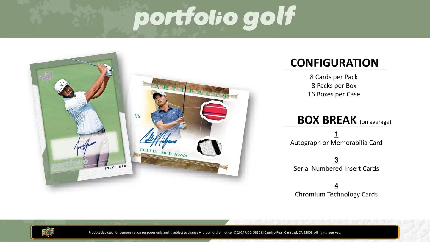 Upper Deck Portfolio Golf 2024 - Hobby Box