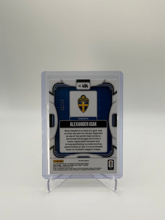Alexander Isak /50 - Panini Prizm FIFA World Cup 2026