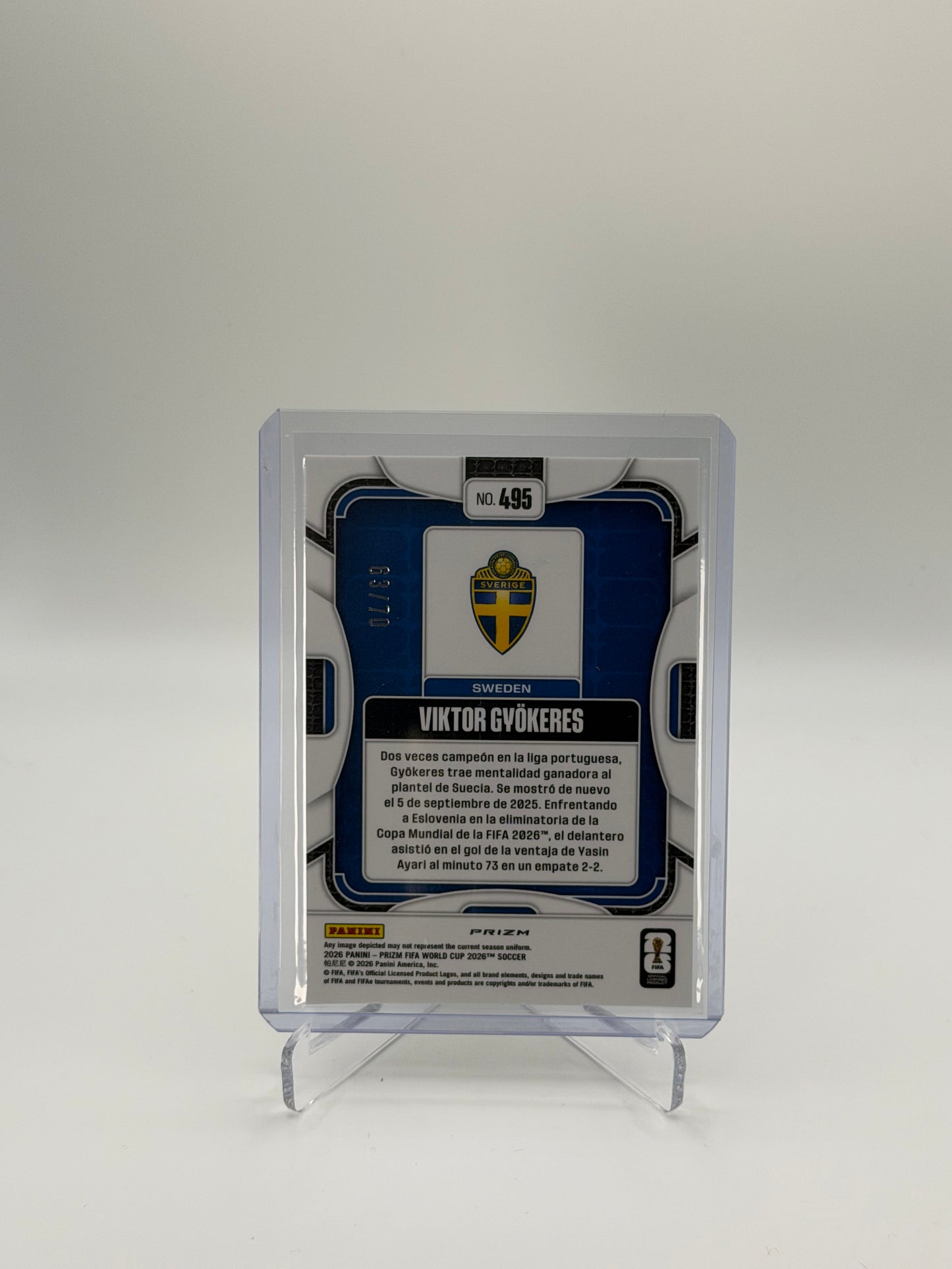 Viktor Gyökeres /70 - Panini Prizm FIFA World Cup 2026