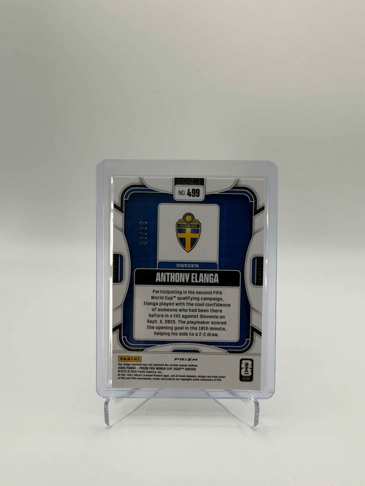 Anthony Elanga /40 - Panini Prizm FIFA World Cup 2026