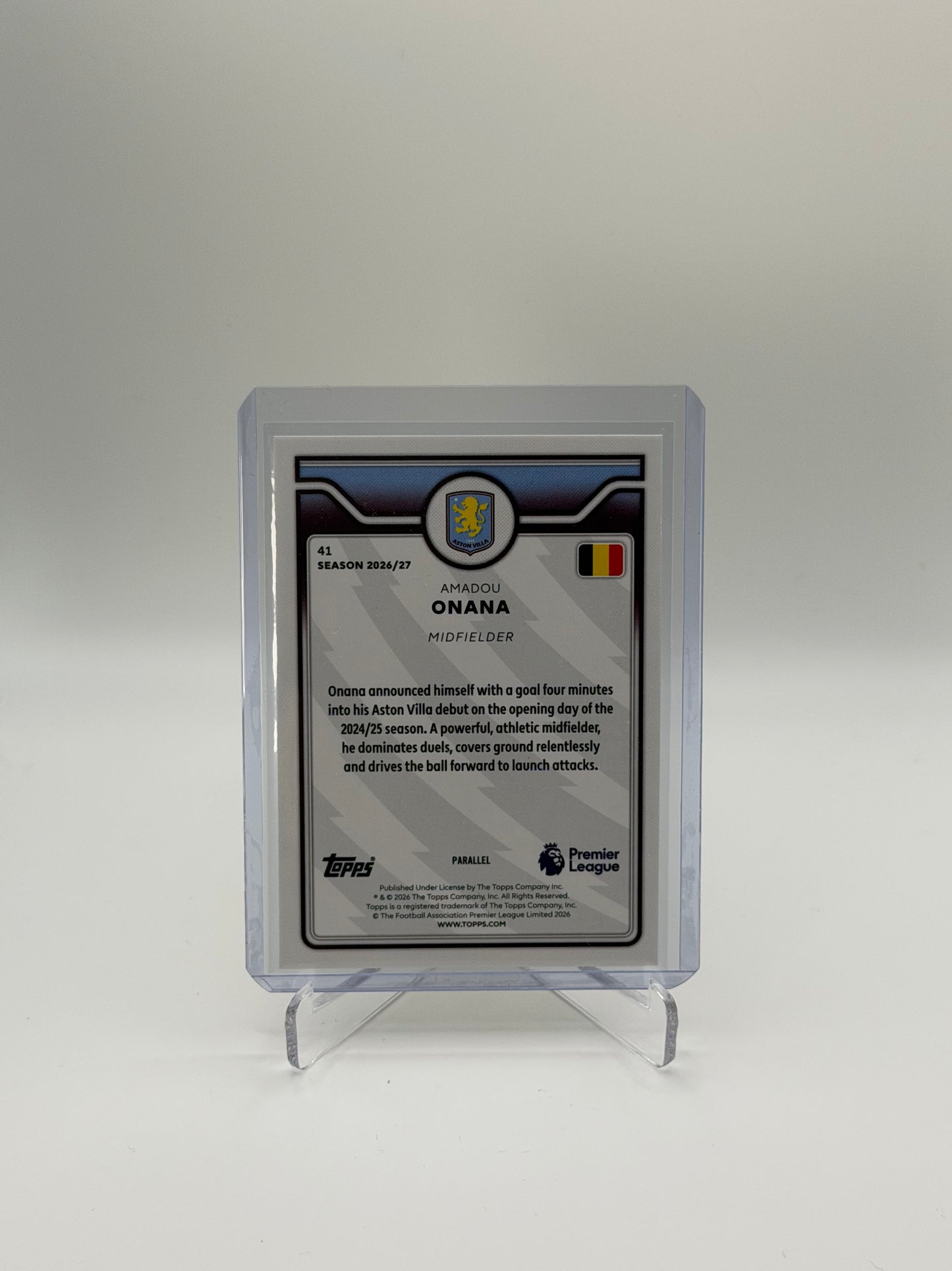 Amadou Onana /299 - Topps Flagship Premier League 26/27