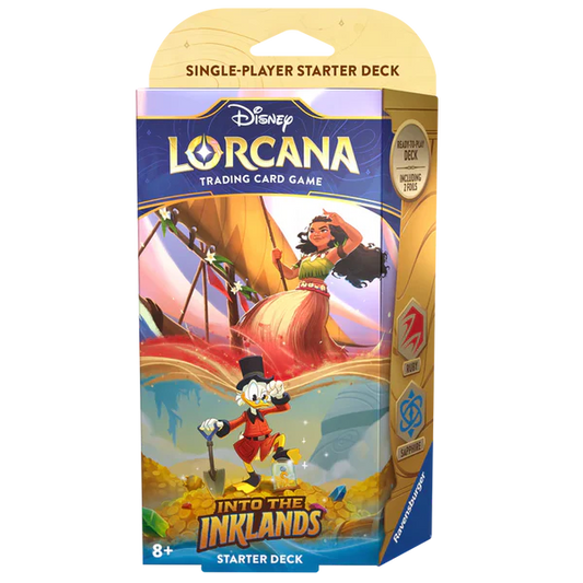 Disney Lorcana TCG: Into The Inklands Starter Deck - Moana & Scrooge McDuck (Ruby/Sapphire)