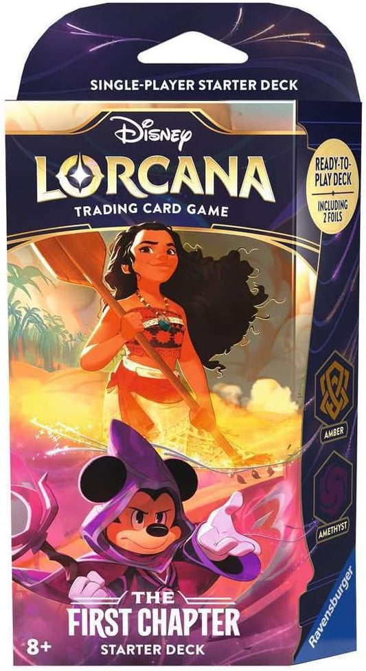 Disney Lorcana TCG: The First Chapter Starter Deck - Moana & Mickey Mouse (Amber/Amethyst)