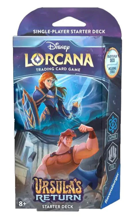 Disney Lorcana TCG: Ursula´s Return Starter Deck - Anna & Hercules (Sapphire/Steel)