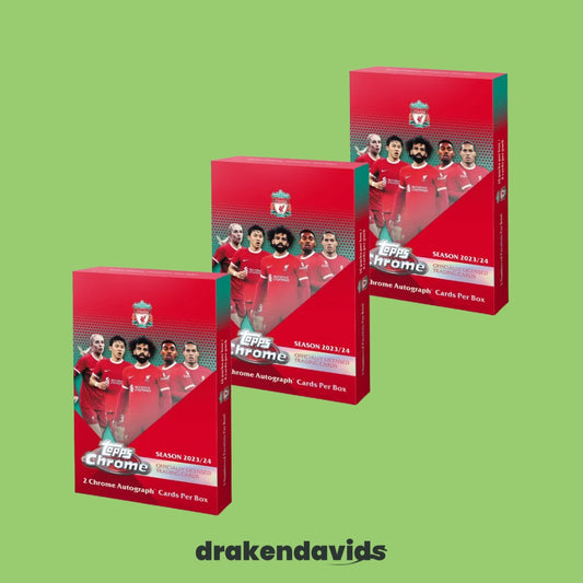 Boxbreak #492 - 3 x Topps Chrome Liverpool 23/24 - Hobby Box