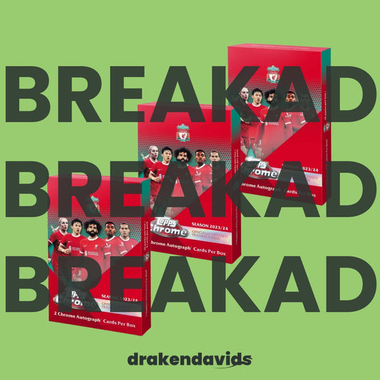 Boxbreak #492 - 3 x Topps Chrome Liverpool 23/24 - Hobby Box