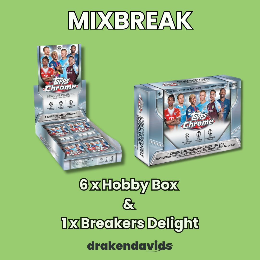 Boxbreak #912 - MIXBREAK - Topps Chrome UCC 25/26 - 6 x Hobby Box & 1 x Breakers Delight