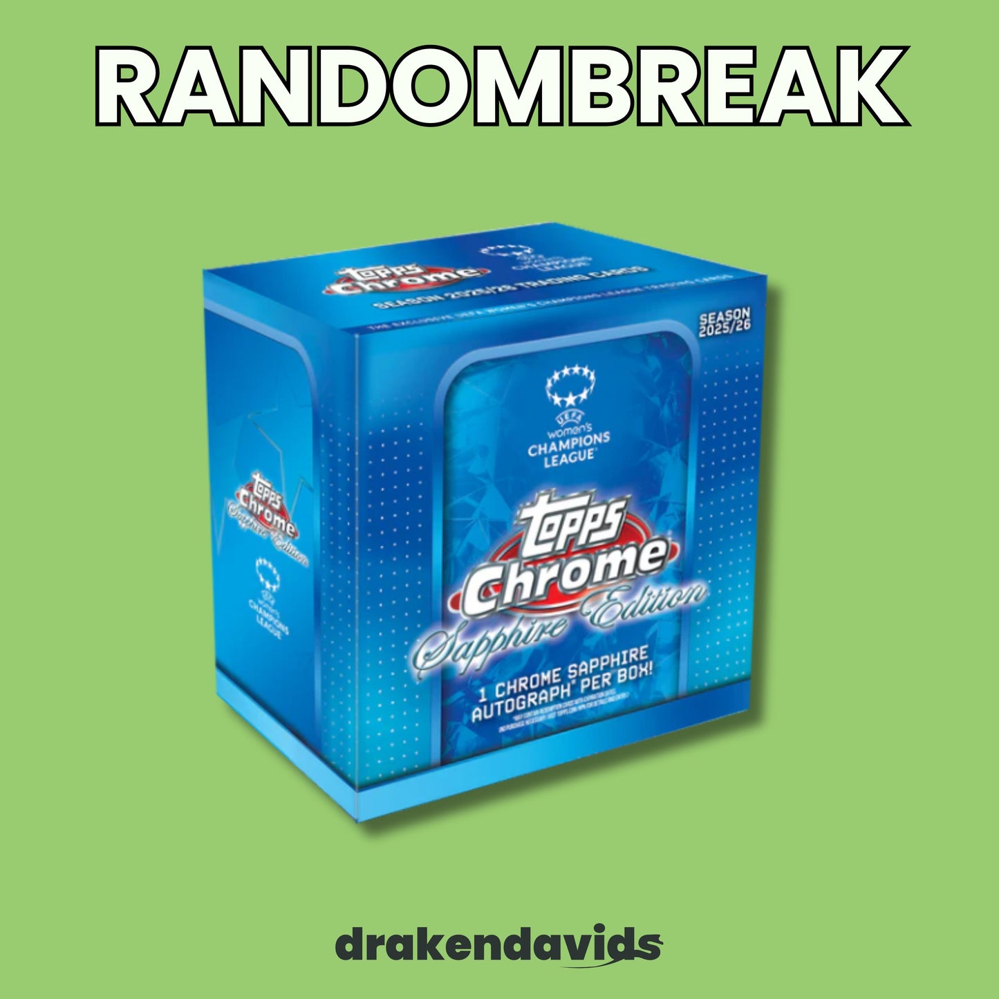 Boxbreak #950 - RANDOMBREAK 1 x Topps UWCL Chrome Sapphire 25/26 - Hobby Box