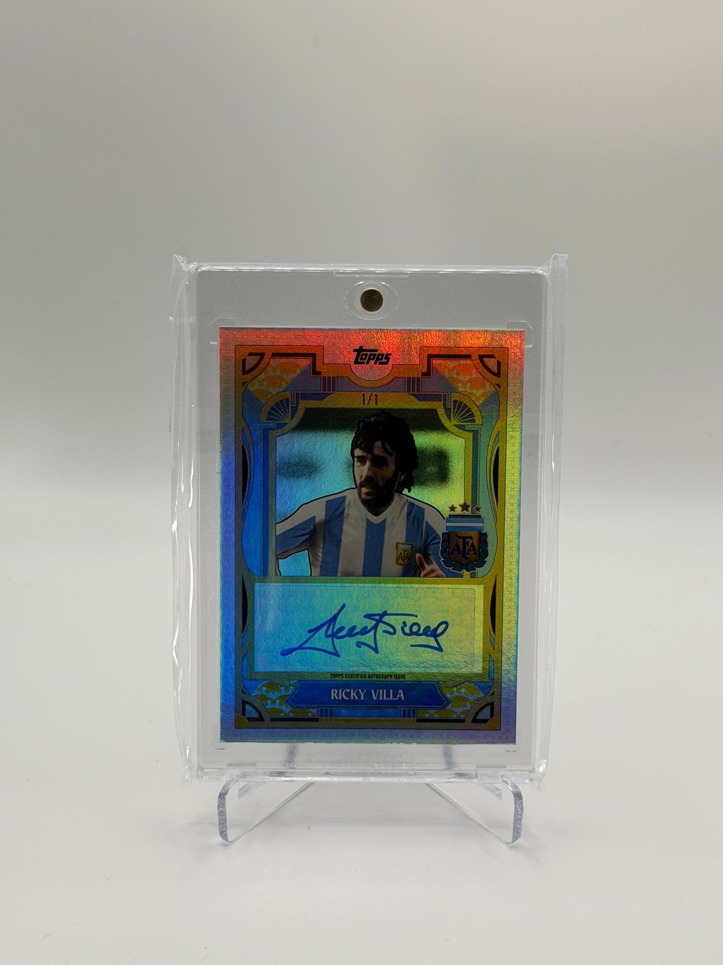 Ricky Villa Auto 1/1 - Topps Argentina Team Set 2024