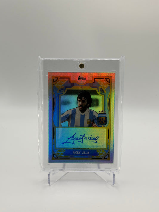 Ricky Villa Auto 1/1 - Topps Argentina Team Set 2024