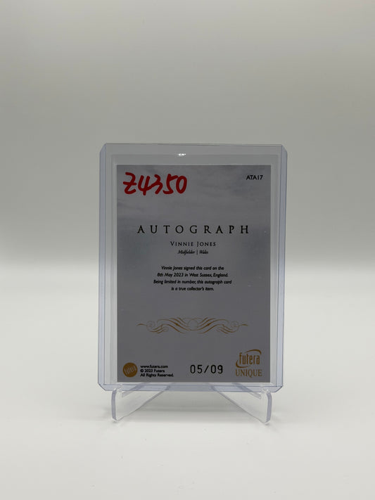 Vinnie Jones Auto /9 - Futera Unique 2023