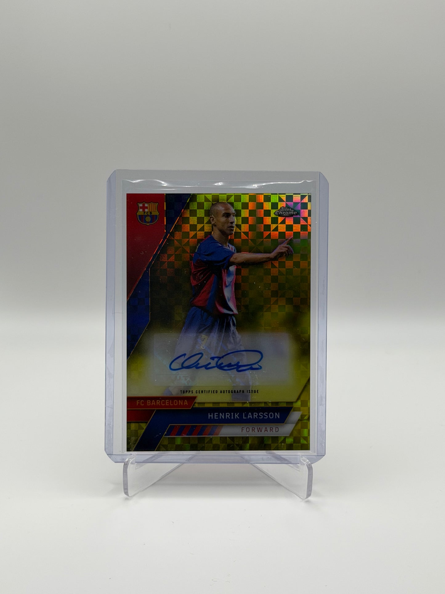 Henrik Larsson Auto /99 - Topps Chrome Barcelona 22/23
