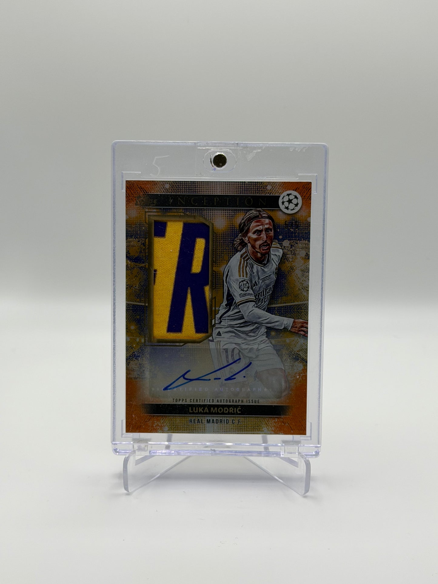 Luka Modric Autographed Memorabilia /5 - Topps Inception UCC 24/25