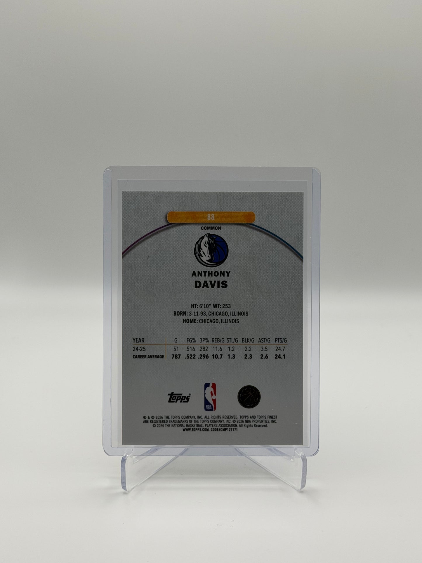 Anthony Davis /200 - Topps Finest Basketball 25/26