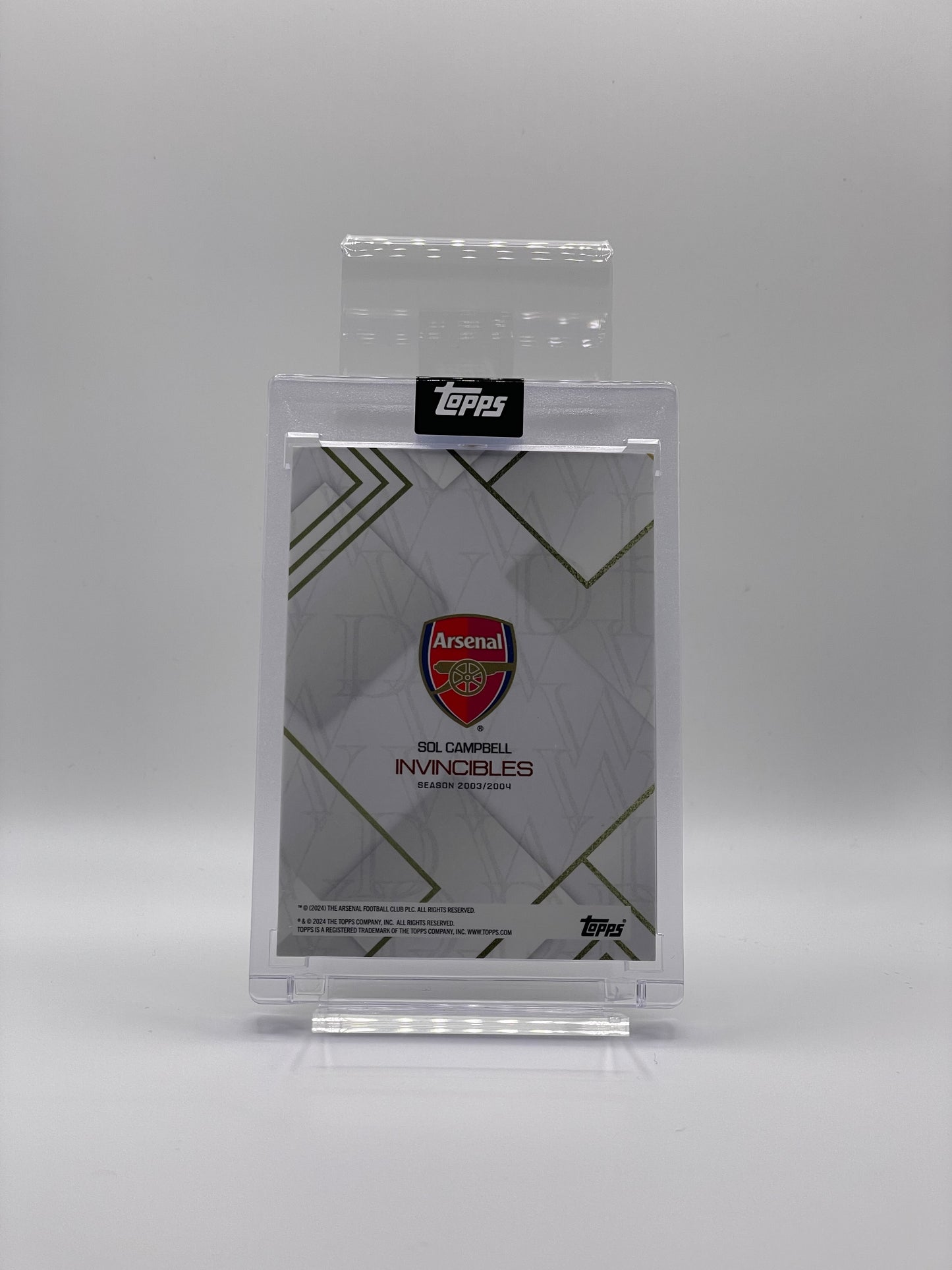 Sol Campbell Autograf /25 - Topps Invincibles Season 2003/04