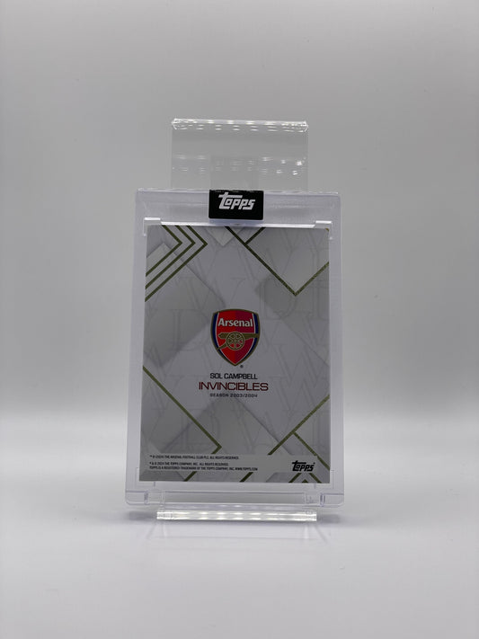 Sol Campbell Autograf /25 - Topps Invincibles Season 2003/04