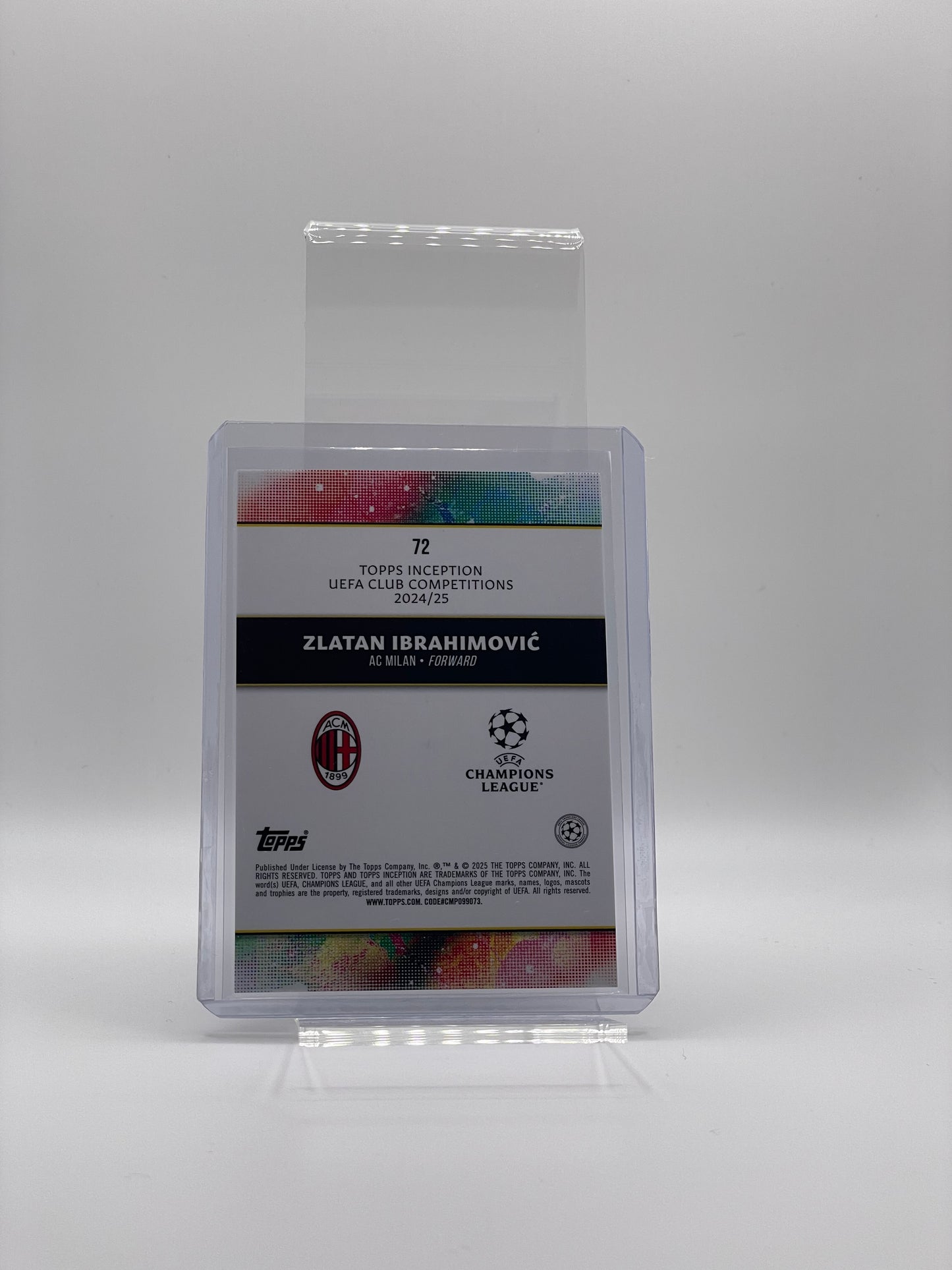 Zlatan Ibrahimovic /25 - Topps Inception UCC 24/25