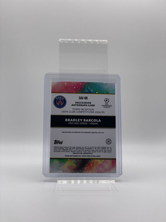 Bradley Barcola Autograf /99 - Topps Inception UCC 24/25