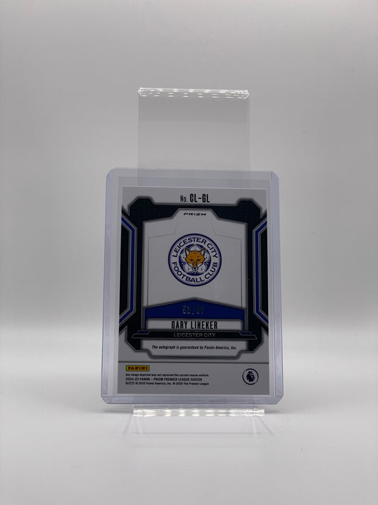 Gary Lineker Silver Autograf /99 - Panini Prizm Premier League 24/25