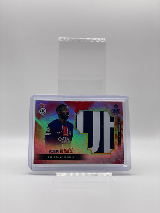Ousmane Dembélé Memorabilia /5 - Topps Paris Saint-Germain Champions D'Europe 24/25