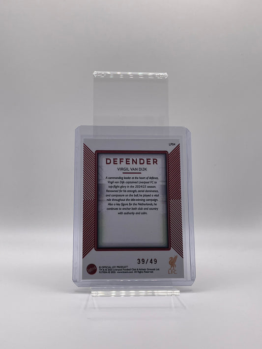 Virgil Van Dijk /49 - Futera Liverpool Platinum 25/26