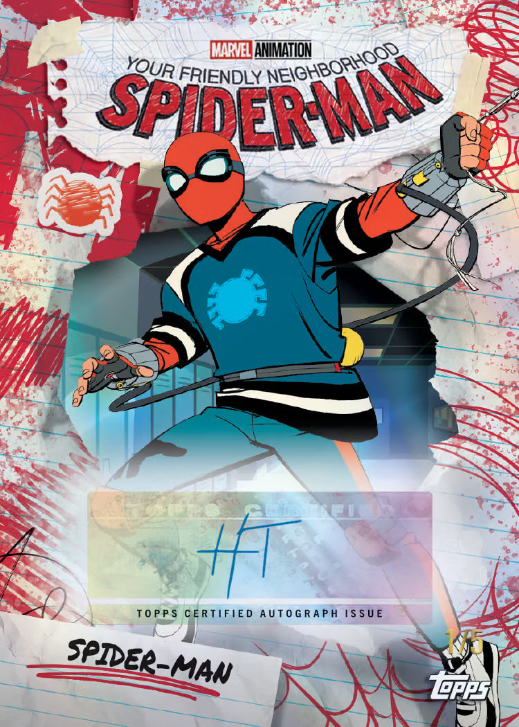Topps_Marvel_Neon_2026_spiderman_auto