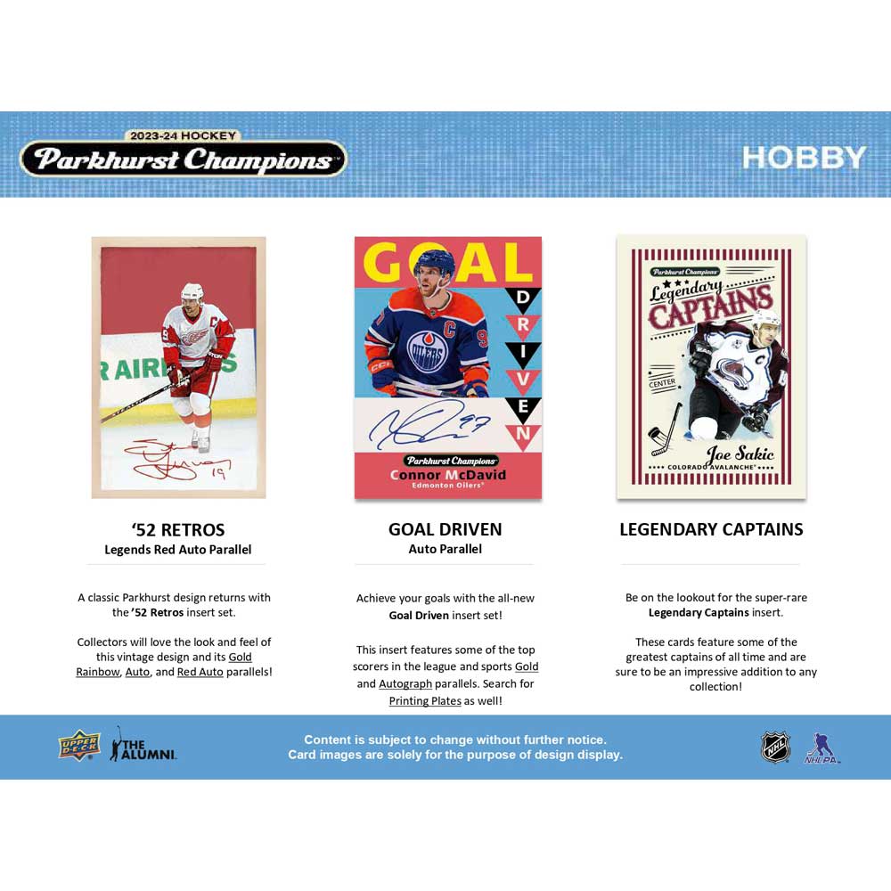 Upper Deck NHL Parkhurst Champions 2023-24 - Hobby Box