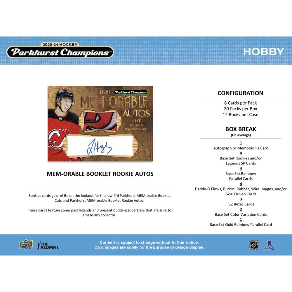 Upper Deck NHL Parkhurst Champions 2023-24 - Hobby Box
