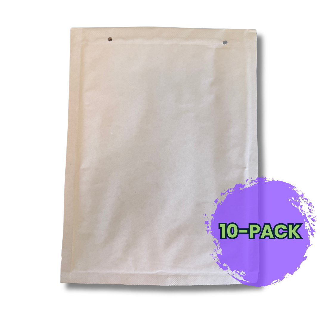 Vit Luftbubbelkuvert 180x265mm - 10-pack